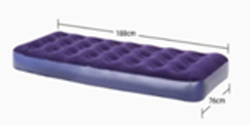 Single Flocking air bed