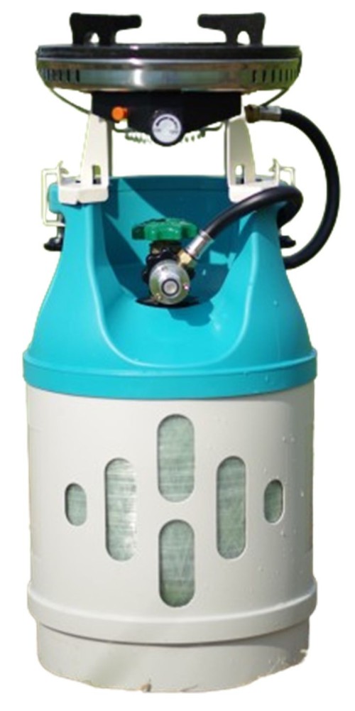 On-The-Top LPG Burner, Stove, Glass Fiber, Carbon Glass, Visible Liquid Level